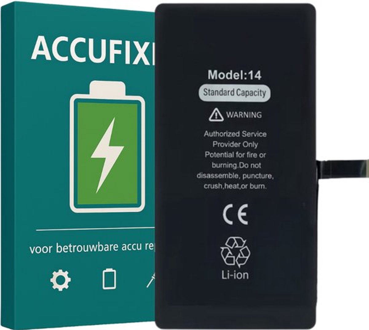 iPhone 14 Batterij - voor Reparatie - A+ Kwaliteit - met Batterijsticker