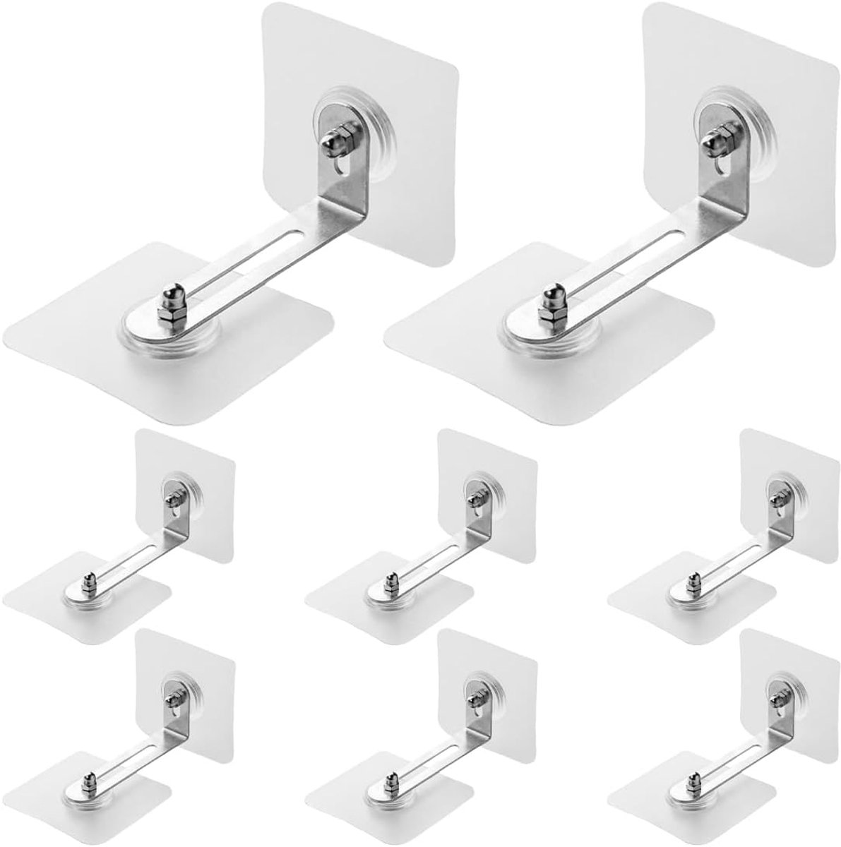 Tiltbeveiliging meubels 8 paar - Adhesieve hoekbevestiging - Wandmontage zonder boren - Bescherming tegen omvallen - ShopVlot