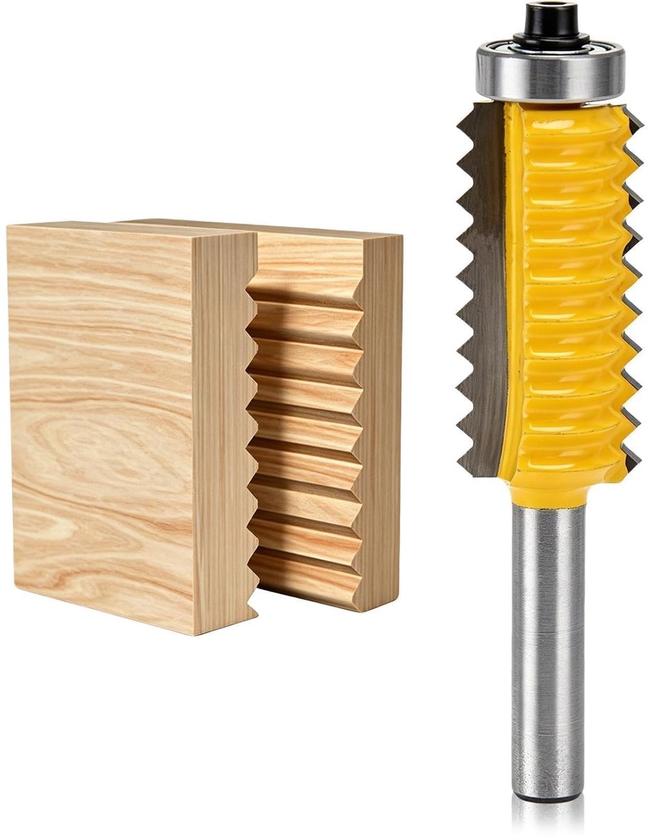 Vingergewrichtfrees 8 mm schacht - omkeerbare vingerlijmvoegenfrees - staal - ideaal voor houtbewerking - ShopVlot