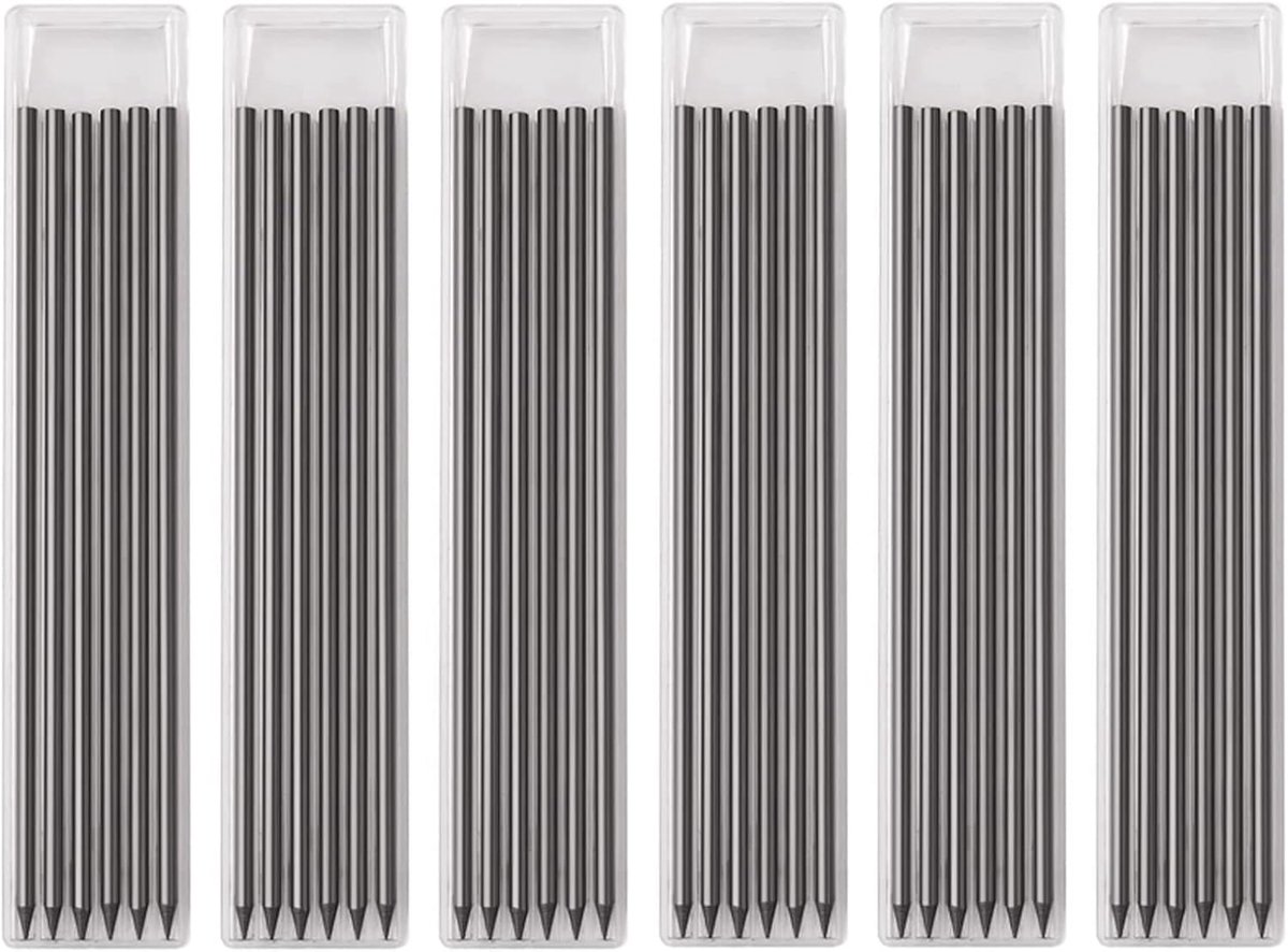 SnelShoppen - 36 Stuks 2.8mm Potlood Navullingen, Hamerpotlood Navullingen, Schokbestendige Herbruikbare Grafiet, Navulling voor Architectuurtekeninge