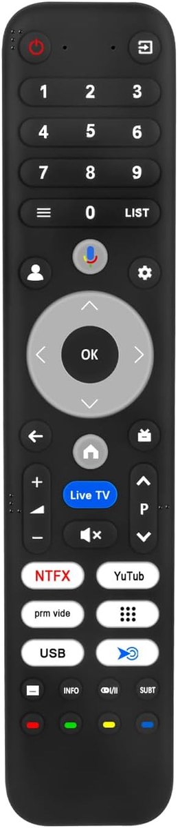 Stem afstandsbediening voor Chiq QLED TV - geschikt voor diverse modellen - eenvoudig in gebruik - ShopVlot
