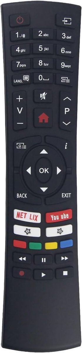 Afstandsbediening RC4390 - Vervangend model - Geschikt voor meerdere Hitachi TV's - Eenvoudig te gebruiken - ShopVlot