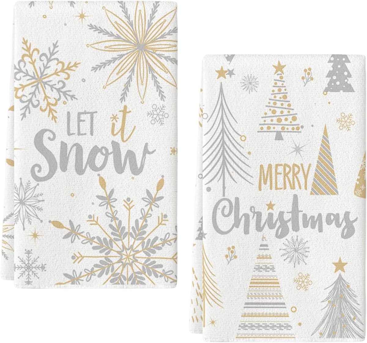 Theedoeken Kerst 43 x 66 cm - Microvezel - Zacht en absorberend - Ideaal voor dagelijks gebruik - ShopVlot