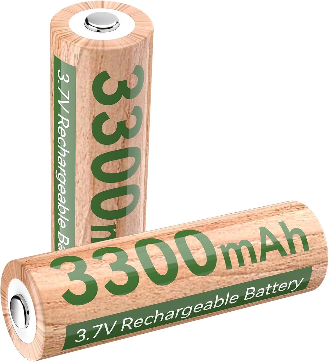 Oplaadbare batterijen 3,7 V - 3300 mAh - 2 stuks - Lange levensduur voor jouw apparaten - ShopVlot