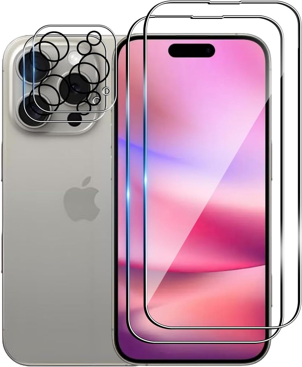 Beschermfolie voor 16 Pro - 9H gehard glas - anti-scratch en anti-luchtbellen - optimale bescherming voor je scherm - ShopVlot