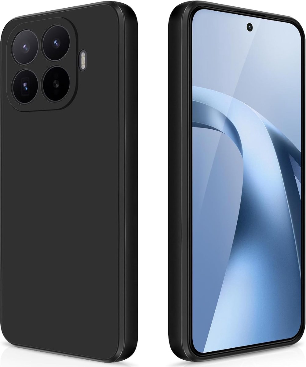 Hoesje voor Xiaomi 17T - Siliconen Case - Zwart - Schokbestendig en Krasbestendig - ShopVlot