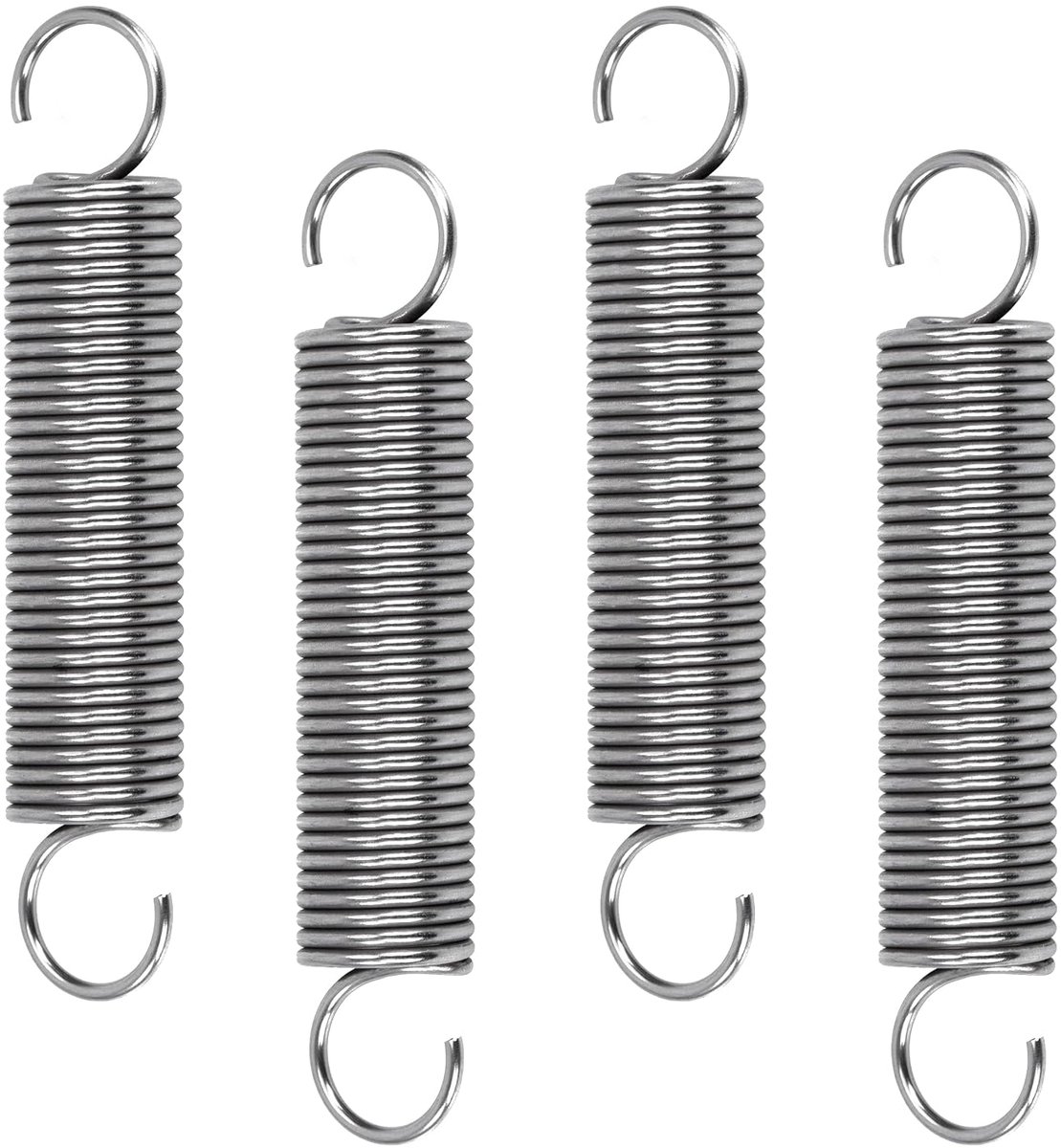 Trekveren 75 mm - Rvs met haken - Hoge veerkracht 3.9 kg - Duurzame kwaliteit - ShopVlot