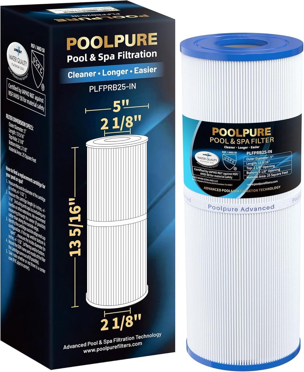 Spa filter vervanging 4-ons - veilig materiaal - perfecte compatibiliteit - voor schone spa - ShopVlot
