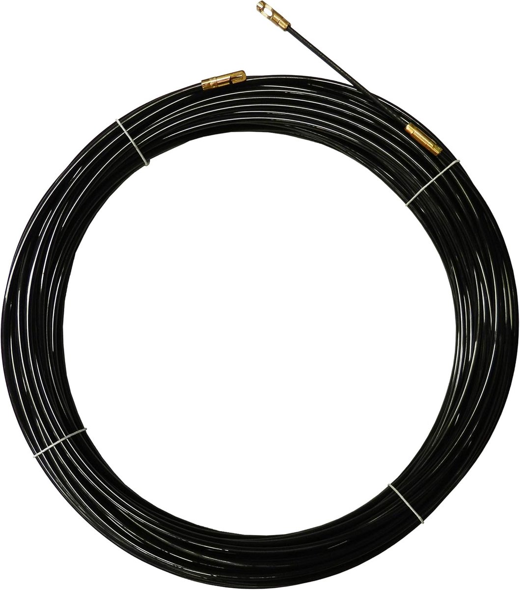 Kabeltrekproef 10 m - Nylon, Ø 4 mm - Vervangbare klemmen - Ideaal voor het trekken van kabels - ShopVlot