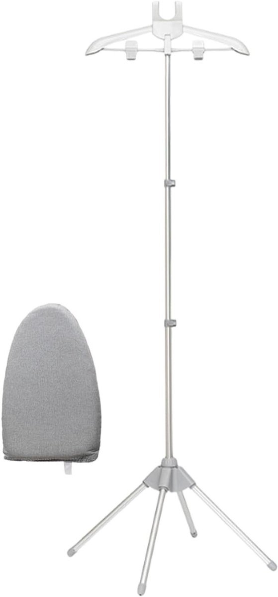 Kleding Stoomrek - Stoomapparaat Houder - Kleding Stomen - Stabiele Ondersteuning - Verstelbaar 84-160 cm - Grijs