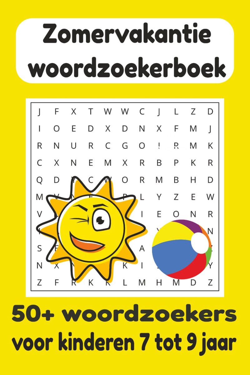 Woordzoekers voor kinderen 7-9 jaar - 50+ leuke puzzels - inclusief oplossingen - leerzaam en uitdagend - ShopVlot