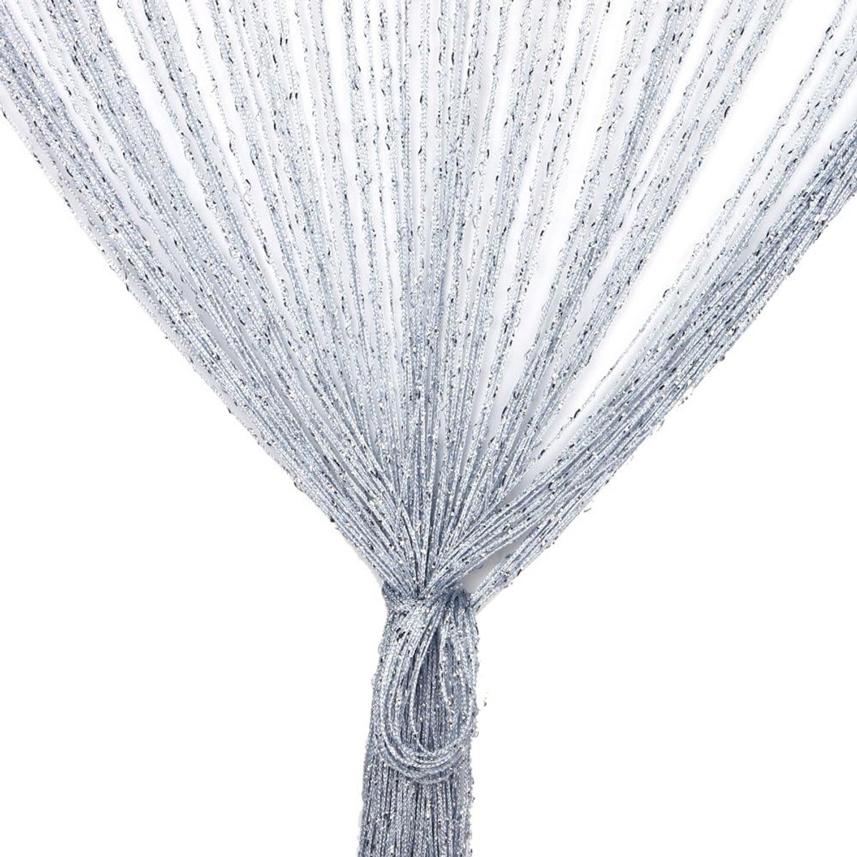 Draadgordijn 100 x 200 cm - Glitter Wit - Decoratieve Raamdecoratie - Vliegenscherm voor Bruiloft - ShopVlot