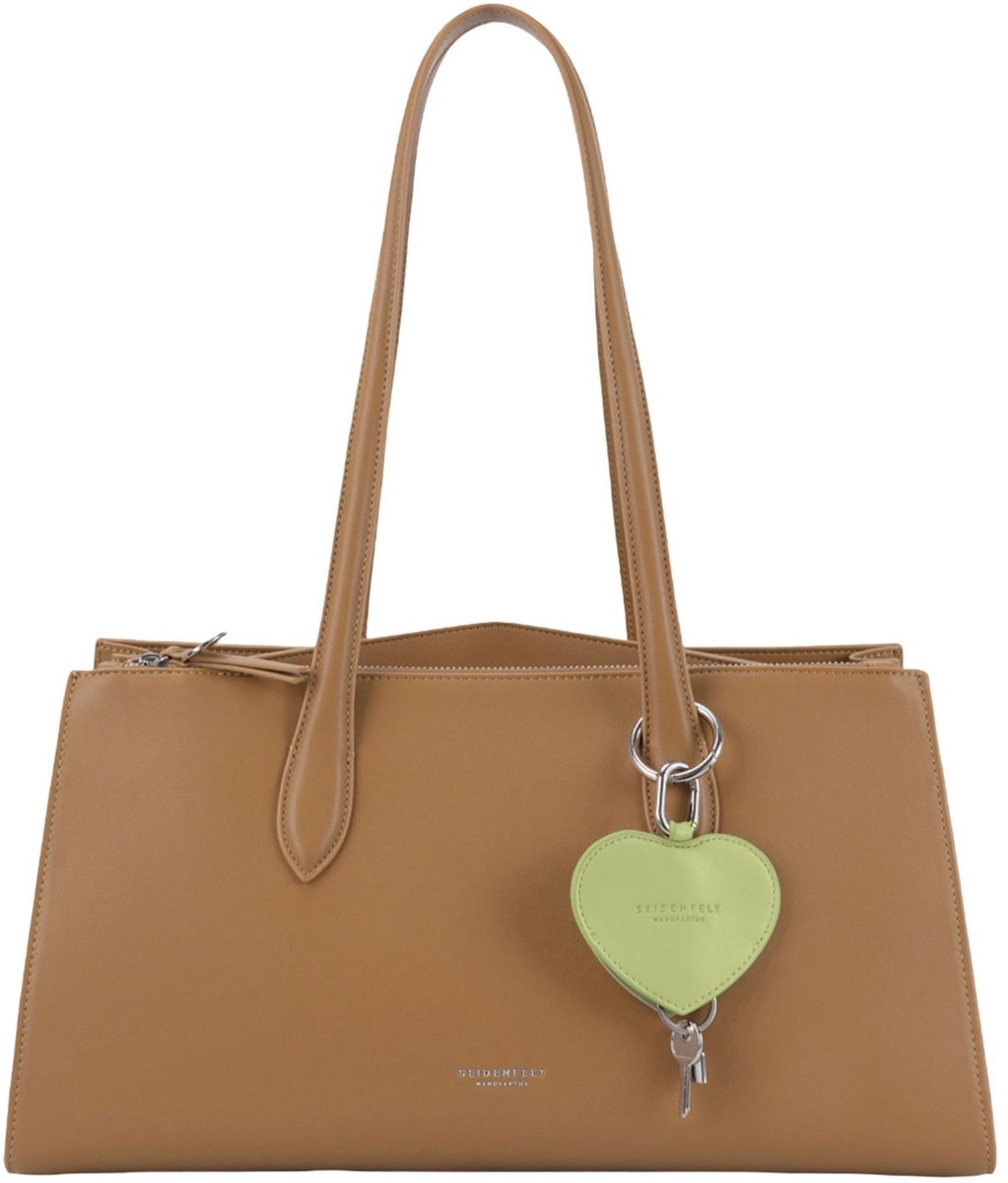 SEIDENFELT MANUFAKTUR shopper Lieto Shopper Caramel Lichtbruin