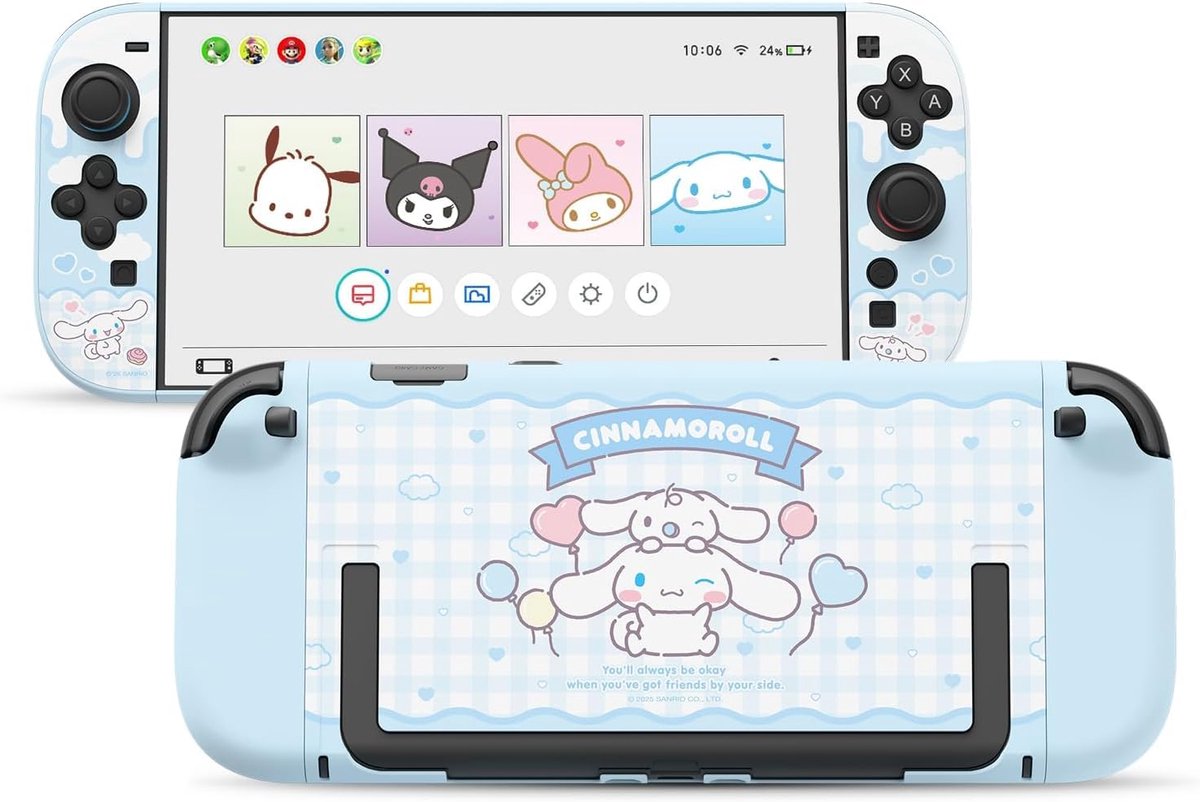Kuitmor beschermhoes voor Nintendo Switch 2 - hard PC slim dockbare hoes - schokbestendig - ShopVlot