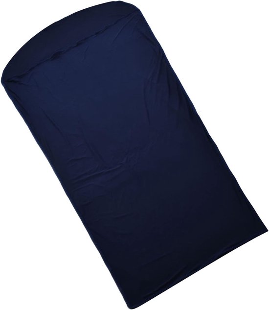 Slaapzak Voering - Reislaken Liner - Kamperen Wandelen - Zijdezacht Ademend - 200x80cm - Marineblauw — afbeelding 5