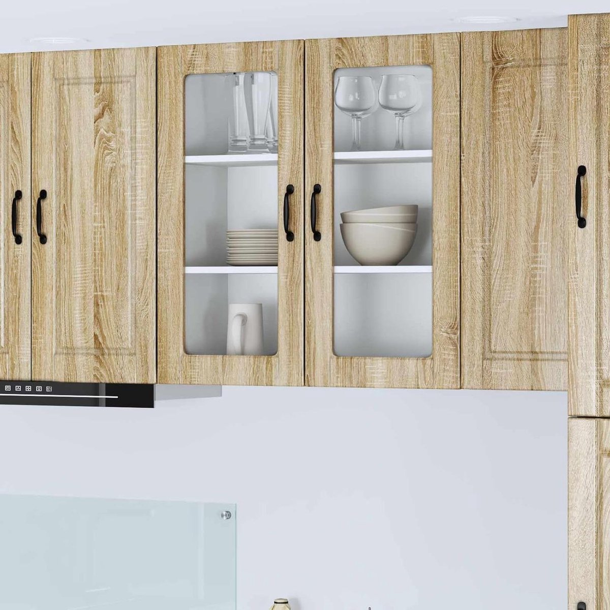 Keukenkast - Bovenkast Keuken - Keuken Organiseren - Strak Modern Design - 80 x 31 x 80 cm - Sonoma-eiken