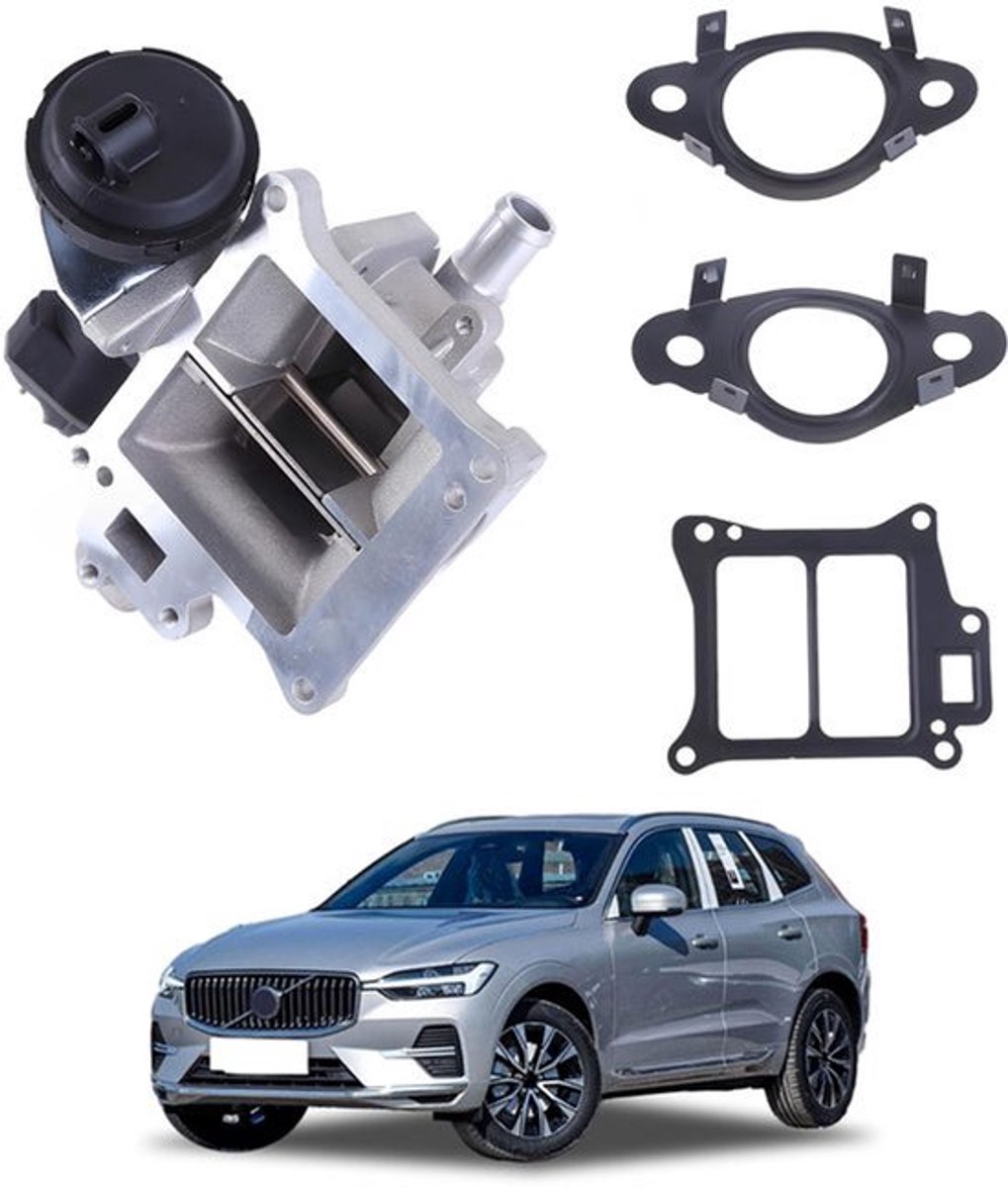 AGR Klep EGR-uitlaatgassen Compatibel met Volvo S60 II V70 3 XC60 XC70 II - Hoogwaardige Kunststof, Gemakkelijke Installatie