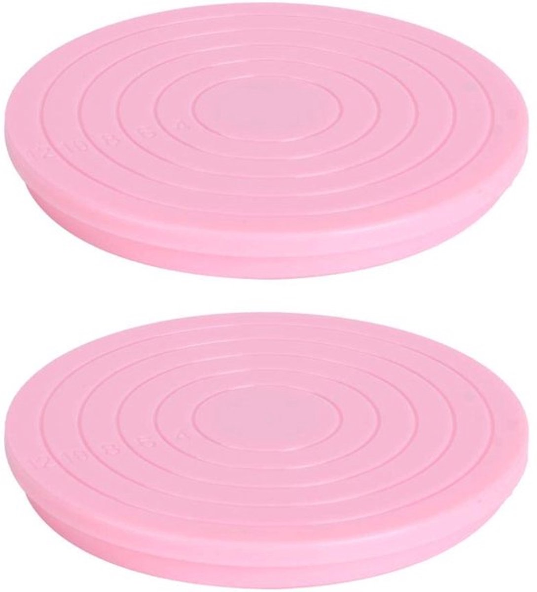 Taartbasis, 2 stuks mini 360 graden draaiend antislip taartstandaard decoreren draaitafel voor keukenbakken
