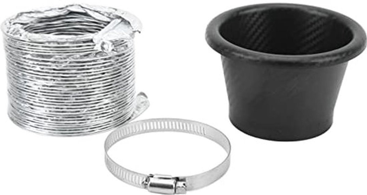 Inlaatslangenset - Rubber Carbon Fiber - Voor de meeste voertuigen