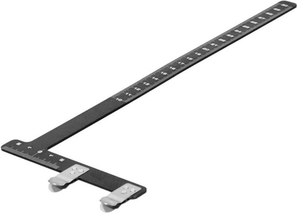 Boogschutterij Liniaal L-vorm, Aluminium Verstelbare Boog L-vormige Koord Afstand Vierkante Liniaal voor Compound Boog Recurve Bogen Meetinstrument