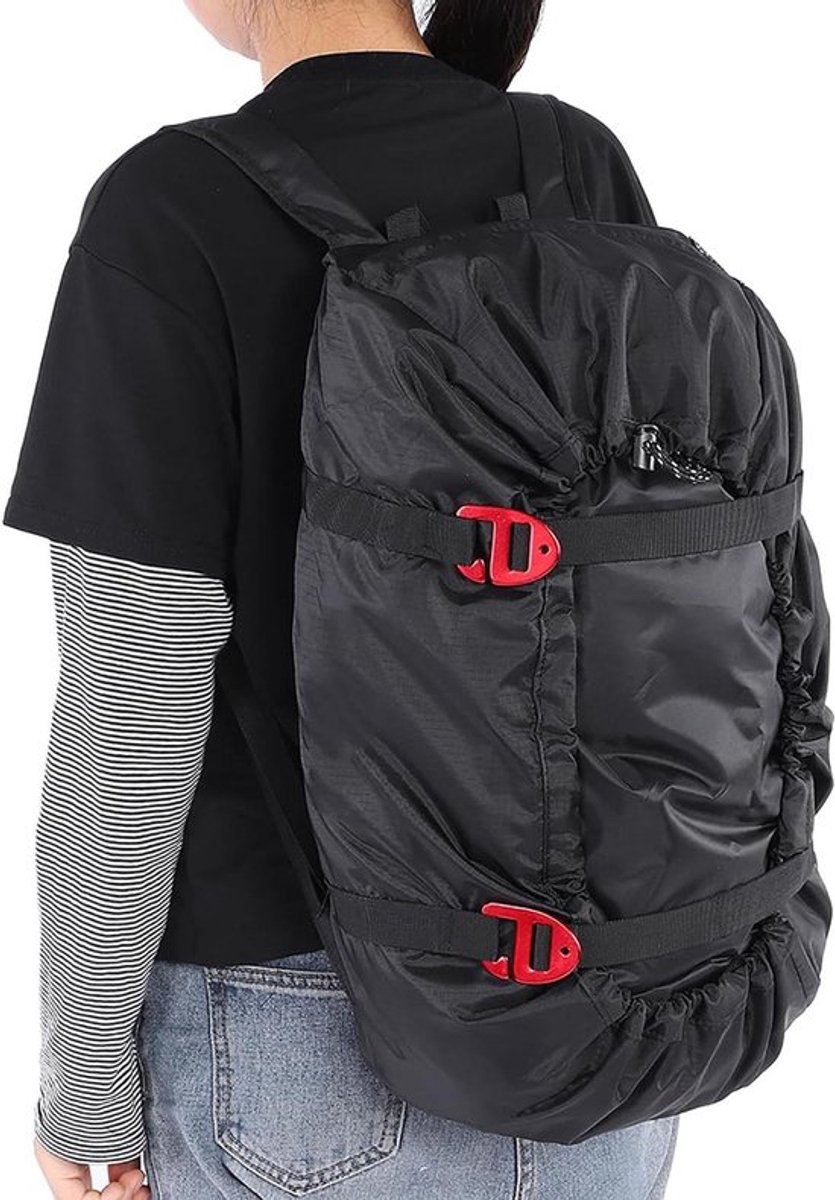 Waterdichte touwzak voor klimtouwen - Opvouwbaar en draagbaar - Ideaal voor outdoor klimmen, trekking en wandelen - Zwart