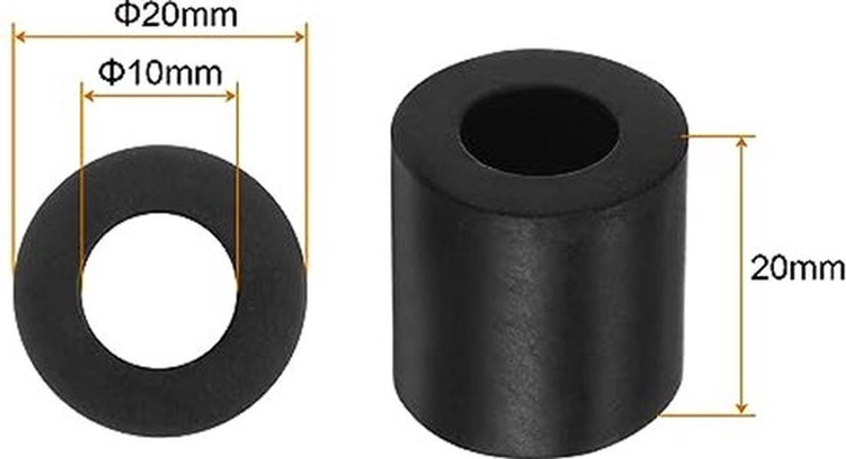 4 Pcs Vibration Dampers - 20 mm AD Neopreen Rubber Afstandhouders - Voor Auto's, Huizen en Boten