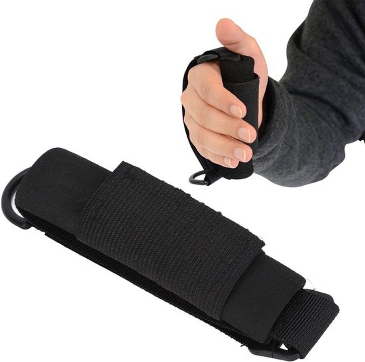 Elastische manchethouderriem voor ouderen en gehandicapten, praktisch eethulpmiddel voor mensen met speciale behoeften en hersenverlamming, comfortabel en stevig