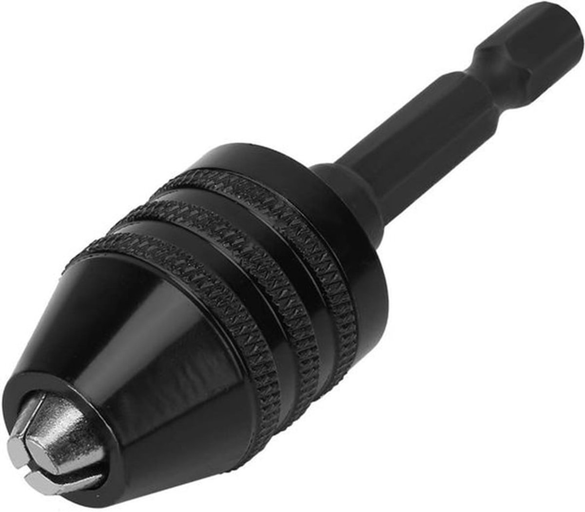 Sleutelloze boorkop 0,3-6,5 mm klemcapaciteit 1/4 zeskantschacht Snelwisseladapter voor miniboormachine Elektrische slijpmachine met boren