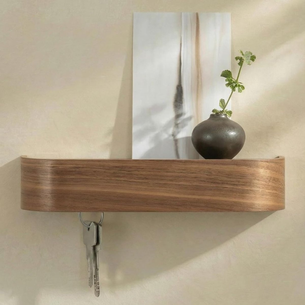 Zavio® Sleutelrekje - Sleutelkastje - Sleutelhouder - Organizer - Walnut