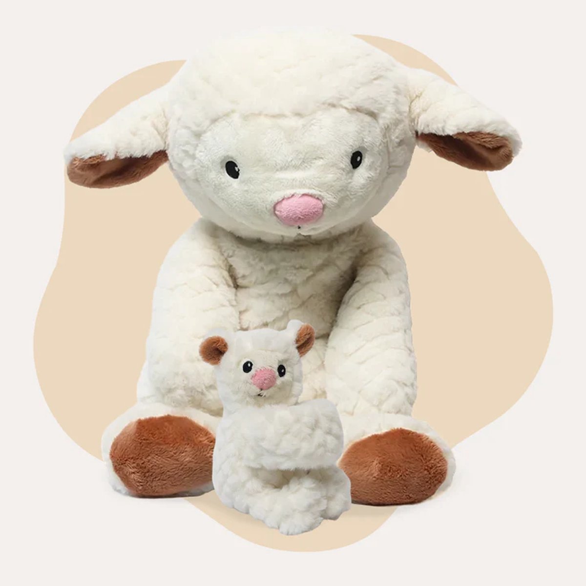 Lotgenootje Verzwaringsknuffel Schaap + Mini Schaap - Verzwaarde Knuffel - Weighted Stuffed Animal - Sensorisch Speelgoed - Zware Knuffel Anxiety - Plushie