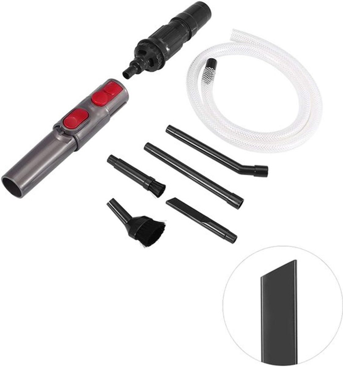 stuks Mini Stofzuigers Naaimachine Stofzuiger Auto Attachment Adapter Tool Plastic Voertuig Reinigingsset voor