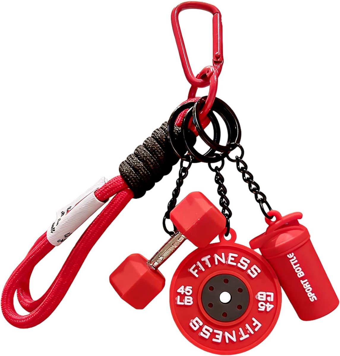 Fitness sleutelhanger dumbbell - gewicht schudder - bodybuilding accessoires - leuk cadeau voor sportliefhebbers - SnelShoppen