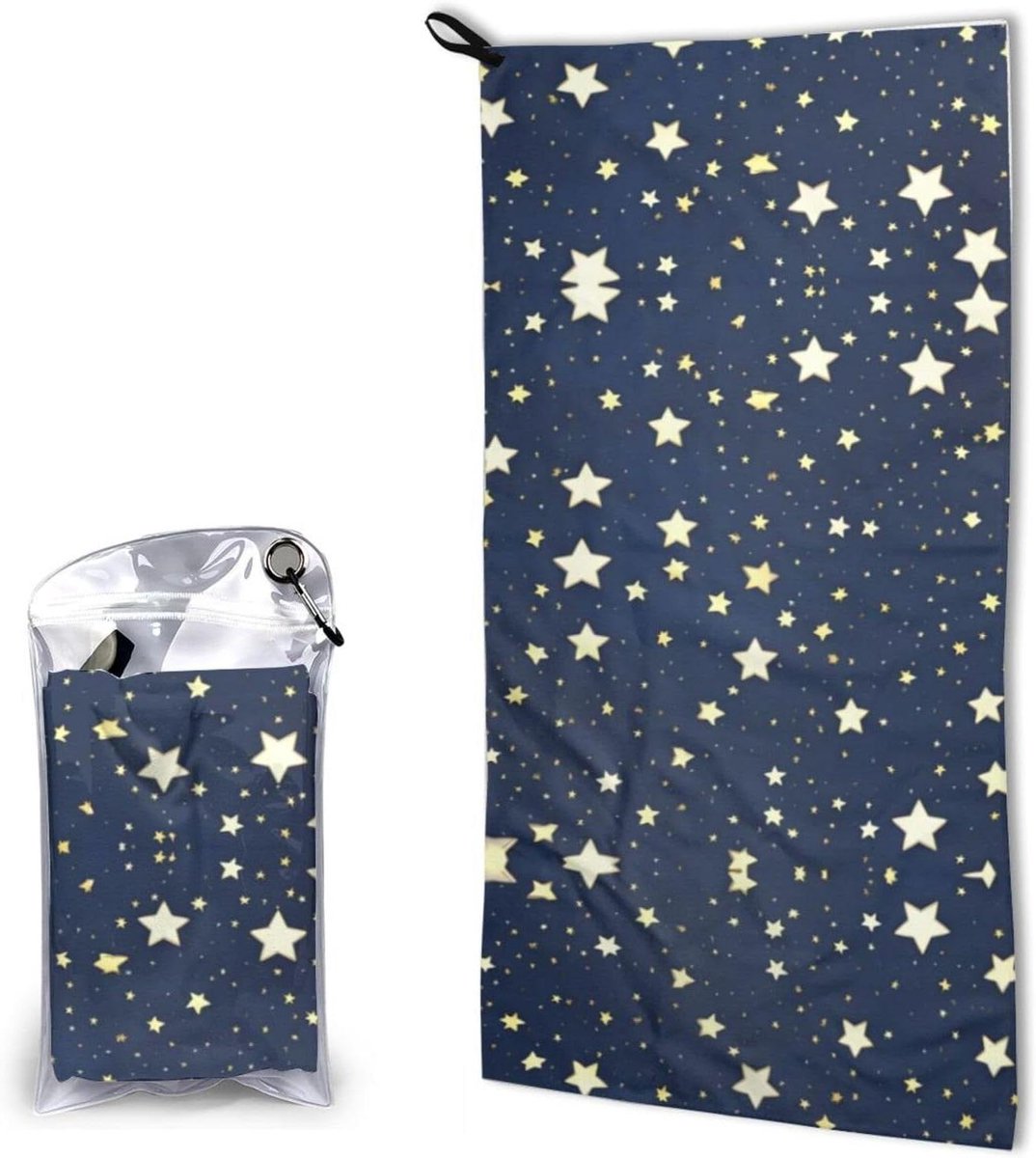 Microvezel Handdoek - Sporthanddoek Reishanddoek - Buitenactiviteiten Sport - Sneldrogend Lichtgewicht - 40 x 70 cm - Marineblauw