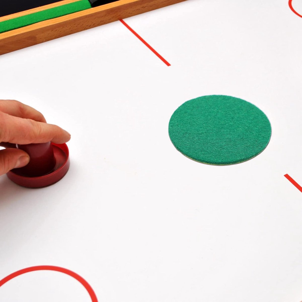 Airhockey Vervangende Pads - Pucks Pushers - Spelplezier Verbeteren - Universele Pasvorm - 7.4 x 7.4 x 0.2 cm - Groen