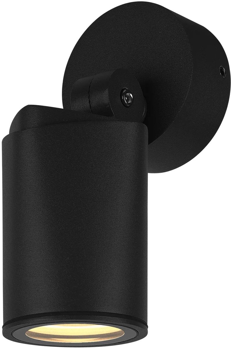 Wayra opbouwspot GU10 max. 15W, aluminium zwart, IP65 spatwaterdicht, lichtbron niet inbegrepen