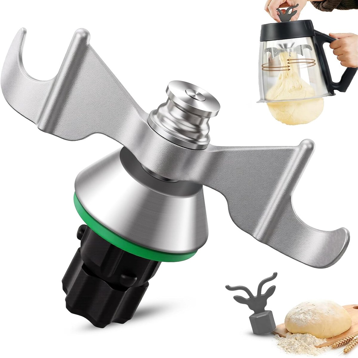 Deegmes voor Thermomix TM6, TM5, TM7 - roestvrij staal - efficiënt kneden - geen deeg plakt - ShopVlot