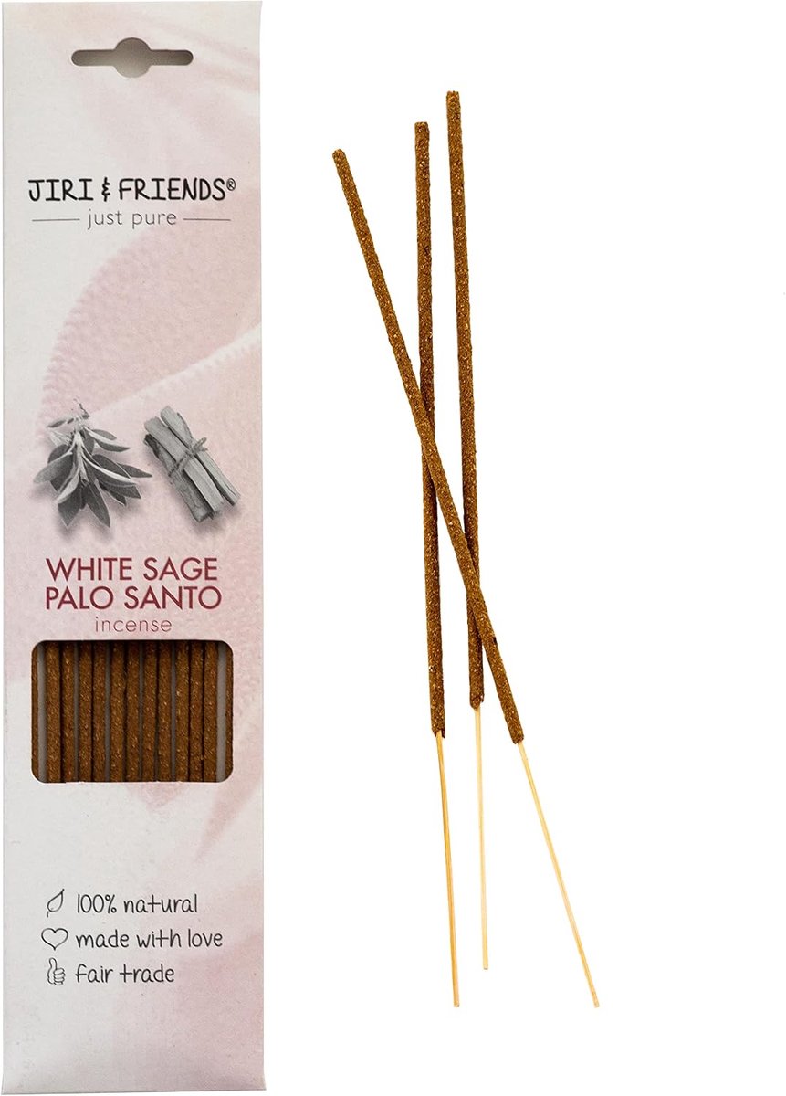Wierookstokjes White Sage & Palo Santo - 100% Natuurlijk - 15 Stuks - Creëer een Rustgevende Sfeer - ShopVlot