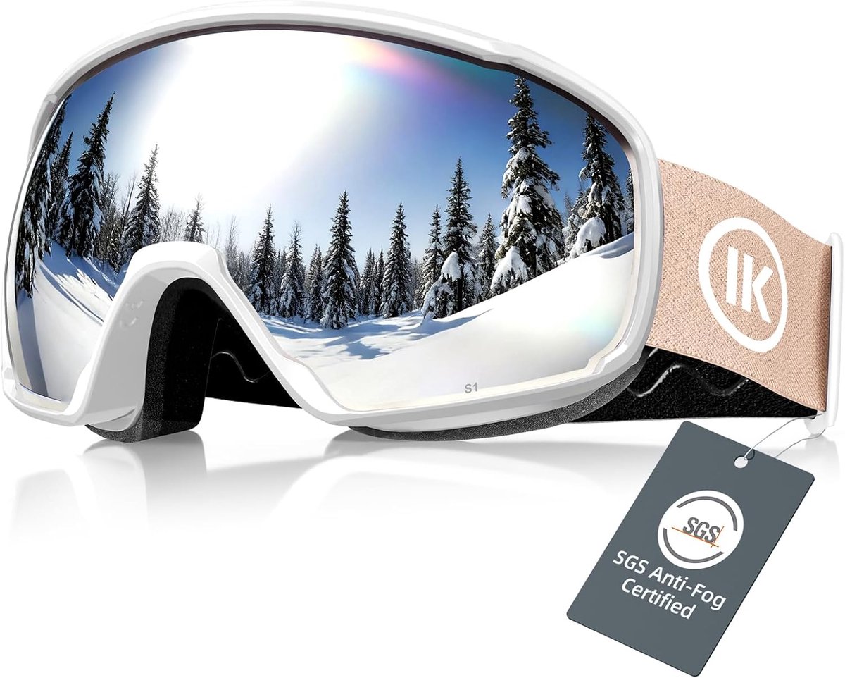 Ski goggles - witte behuizing - mercury 10% - ideaal voor helder zicht - ShopVlot