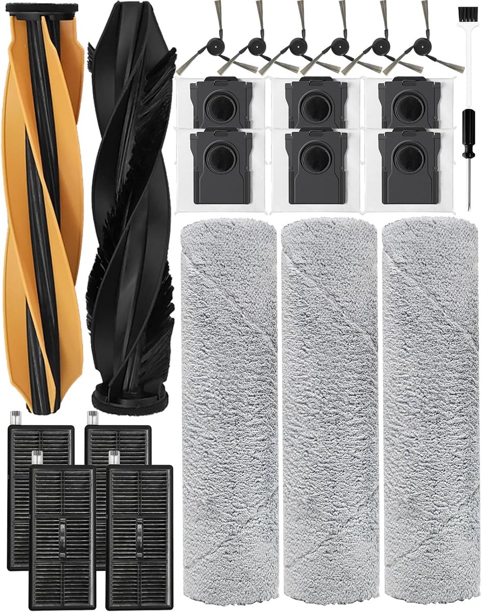Robotstofzuiger accessoires set - 23 vervangende onderdelen - inclusief HEPA filters en borstels - ShopVlot
