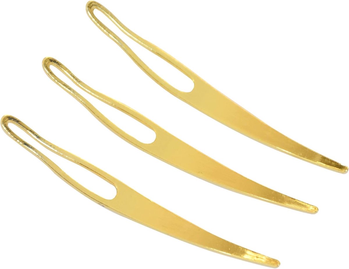 3 Stuks Sisterlock Tool for Locs Interlocking Needles for Sisterlocks Haak Vlechten Gereedschap Dreadlocks Naalden (Goud)