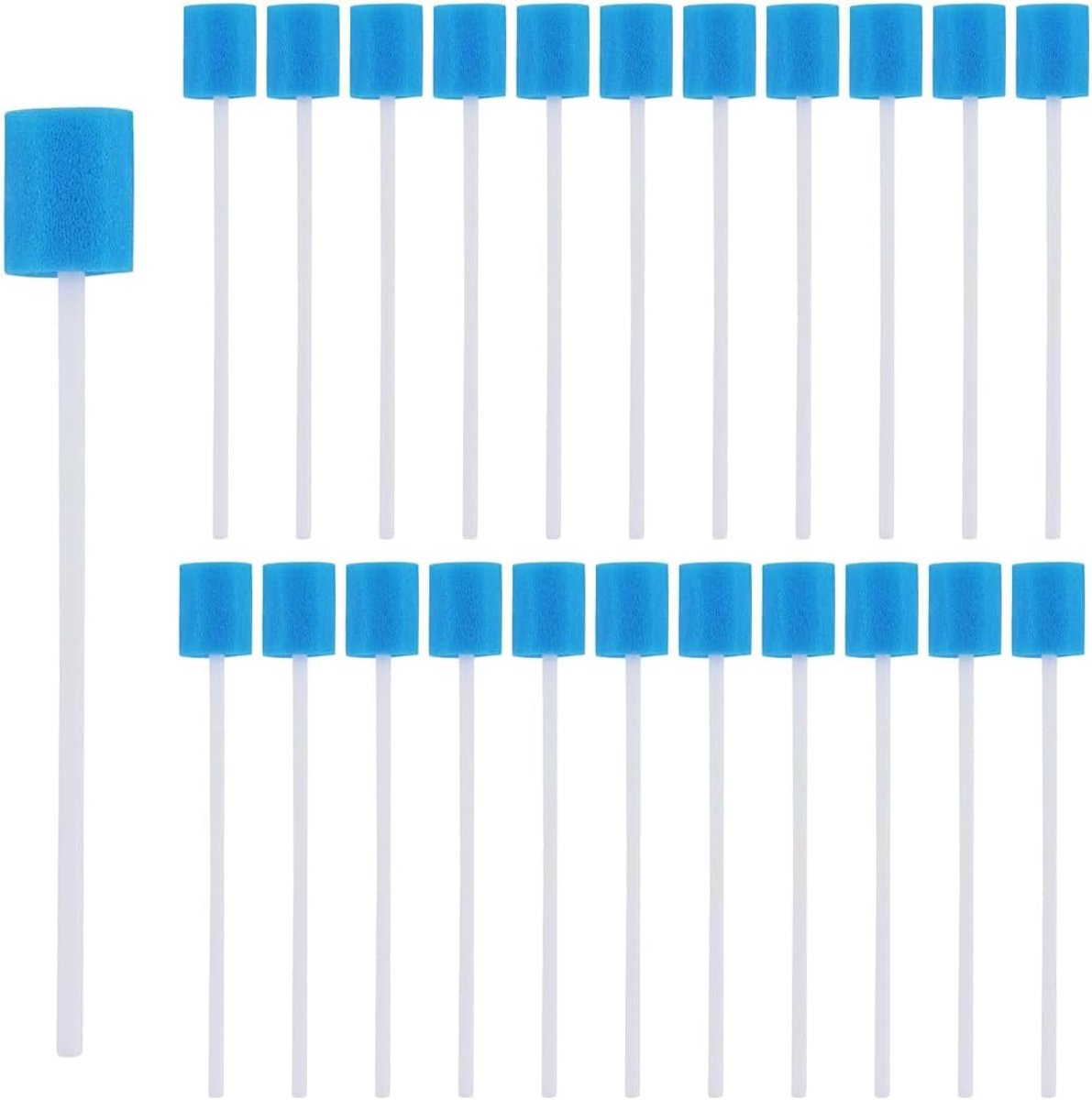 50 stuks mondverzorgingsstaafjes, mondhygiëne, mondverzorging, sponsdoekjes, mondverzorgingsstaafjes, wattenstaafjes, draagbare mondspons, smaakneutraal, mondverzorgingsstaafjes voor reiniging