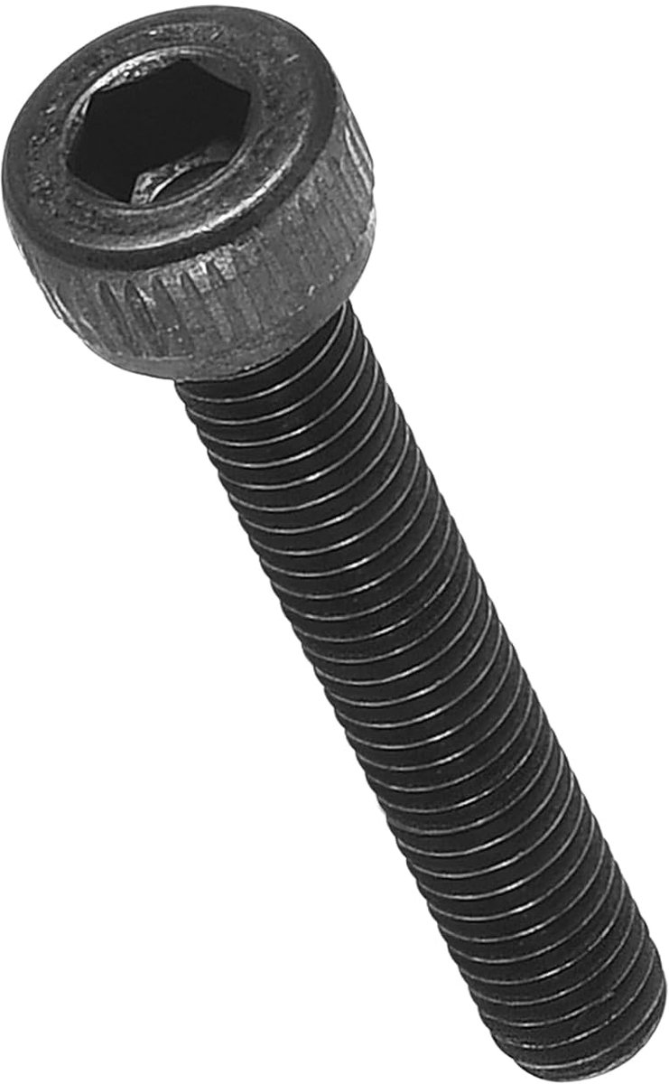 Inbusbouten (M3 - 0,5 x 18 mm) 100 stuks, koolstofstaal, alle aandrijving, metrisch oxide, volledige schroefdraad - machineklasse 12,9 UNC binnenzeskantschroeven, zwart