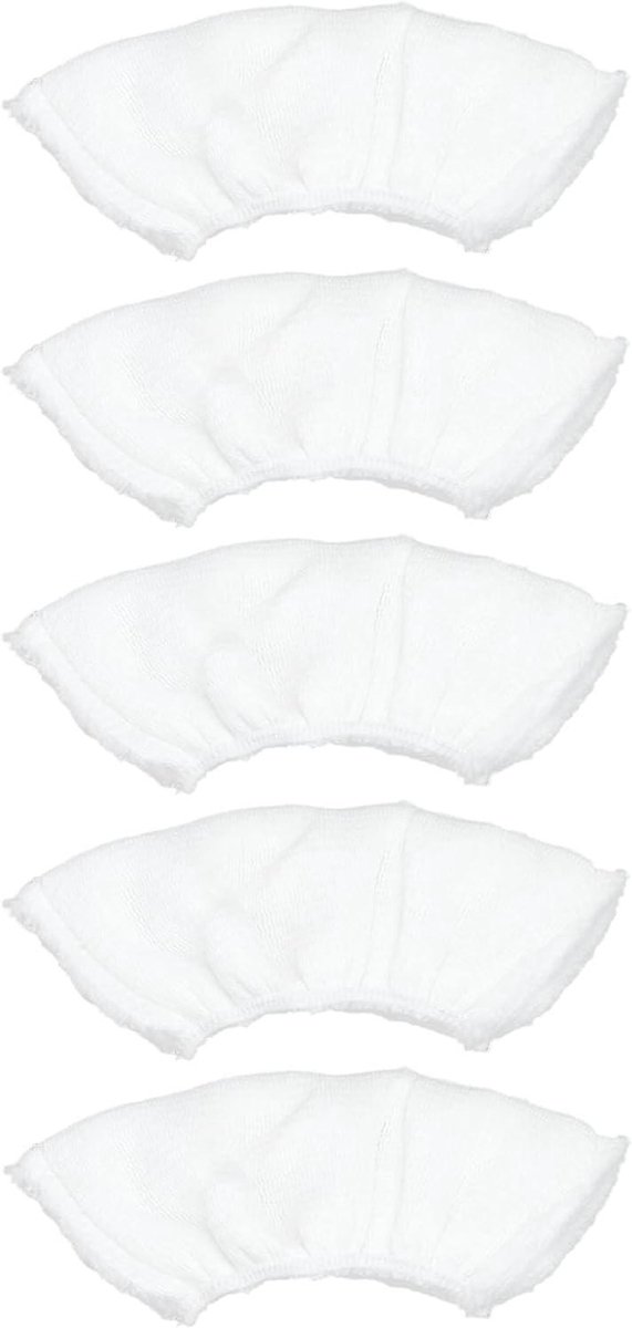 Microvezel Pads - Stoomreiniger Doeken - Schoonmaken Huis - Sterk Absorberend - 5 Stuks - Wit