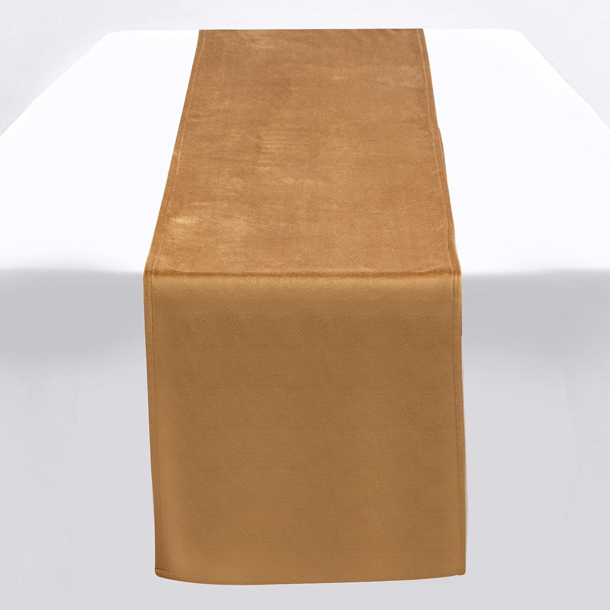 Tafelloper 33 x 220 cm tafelloper goud, effen tafelloper satijn tafelloper luxe zacht fluweel tafelloper voor feest, vakantie, bruiloft rendement