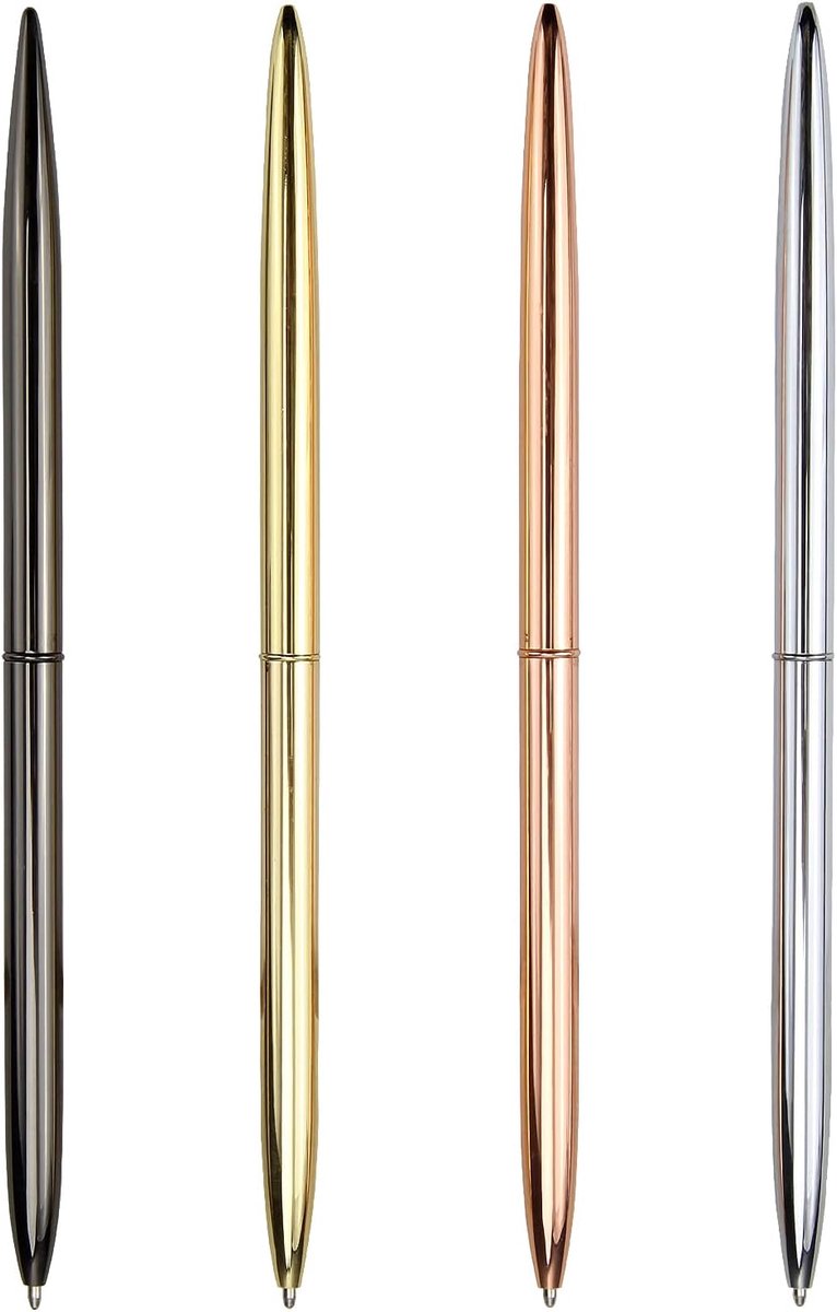 Balpennen, Dual Heads Rotation metalen balpennen, kantoor-/hotelbenodigdheden, zwarte inkt, privé of cadeau (zwart, roségoud, goud, zilver) | kantoor/hotelbenodigdheden, zwarte inkt, privé of cadeau (zwart, roségoud, goud, zilver)