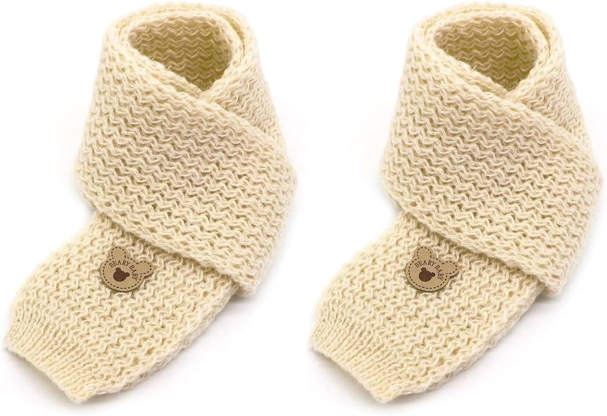 2 Stuks warme wintersjaal voor kinderen, babysjaal, generieke kindersjaal, zachte gebreide colsjaal, halswarmer, halsdoek, voor peuters