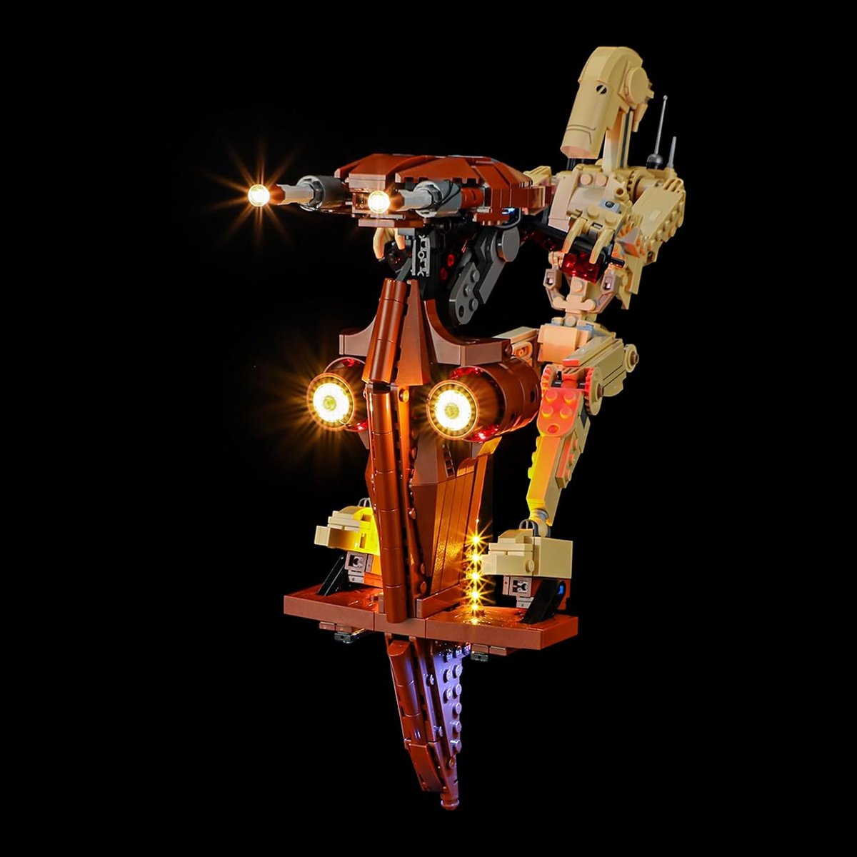 Compatibel met LEGO Battle Droid met STAP 75428 - verlichtings kit voor bouwstenen model (Model Set NIET inbegrepen)