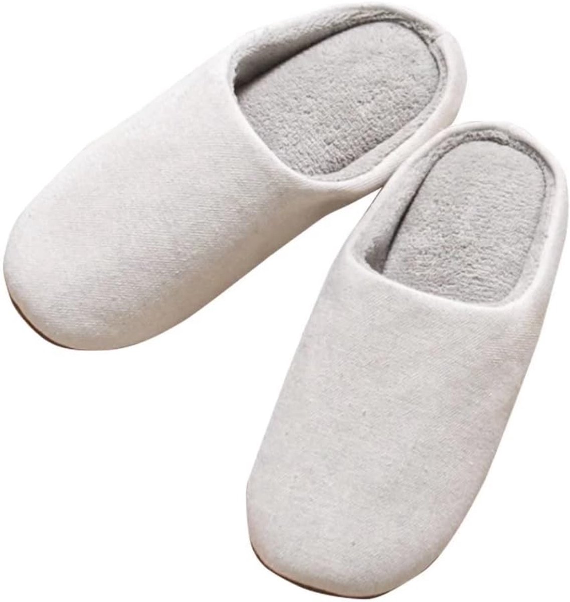 2 Paar Indoor Pantoffels, Wasbare Katoenen Antislip Huisschoenen, Effen Kleur Paar Vloer Pantoffels, Herfst En Winter Plus Fluwelen Stille Pantoffels, Gesloten Teen Huis Pantoffels Voor Dames En Heren