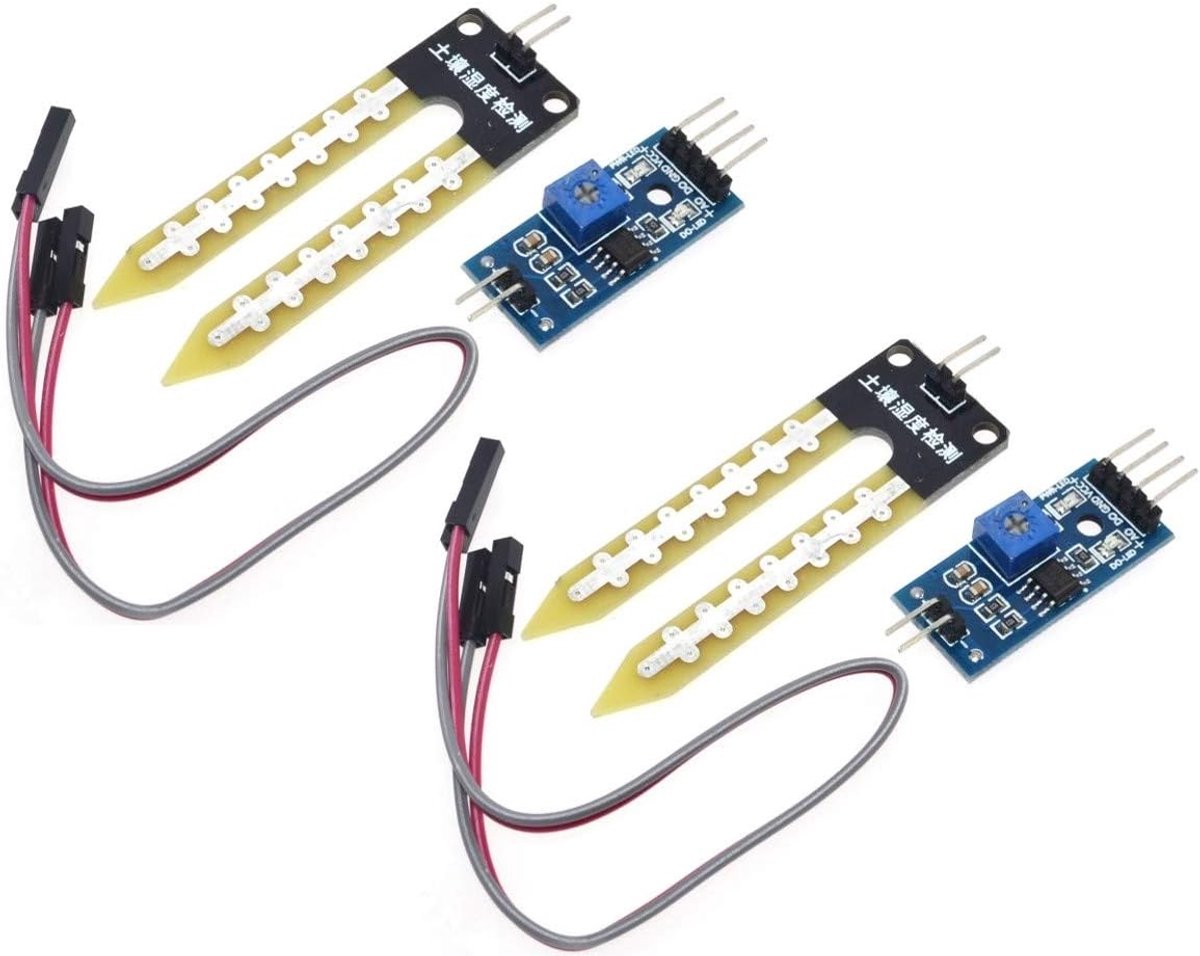 2pcs Soil Hygrometer Humidity Detection Module Soil Moisture Water Sensor