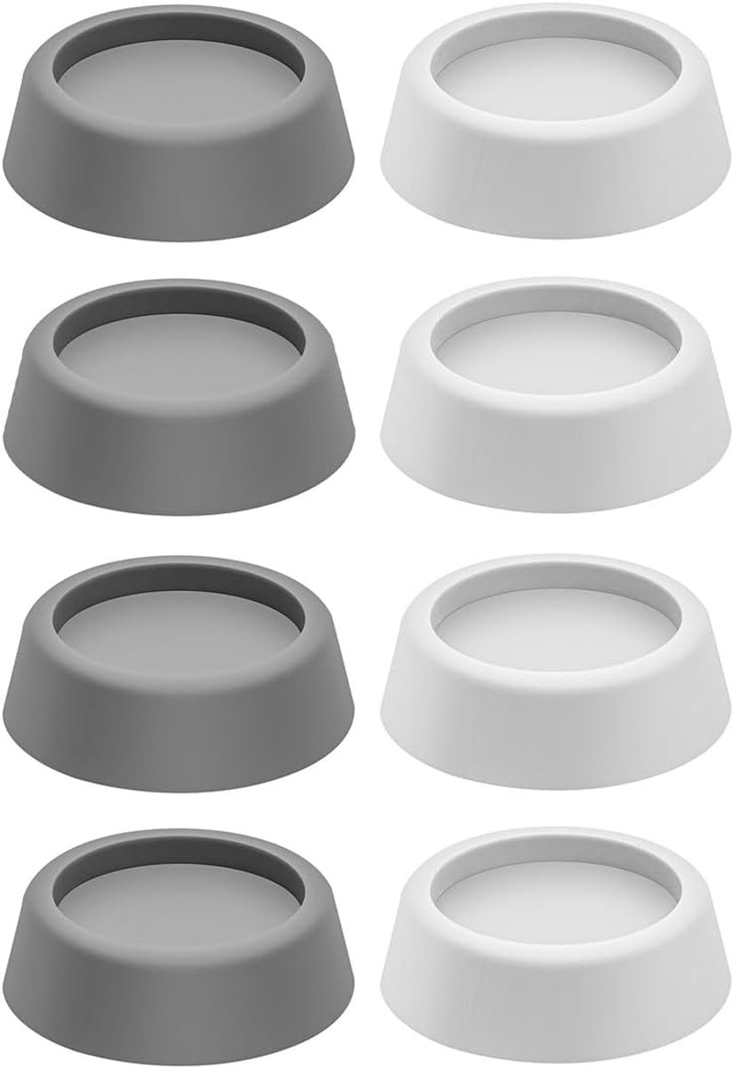 8 PCs Wasmachine Schokbreker Voetpads Mat, Lijststoel Non Slip Voetpads voor Droger, Vaatwasser, Koelkast